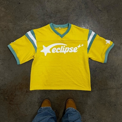 Stampa del logo su misura Peso pesante T-shirt maschile retro