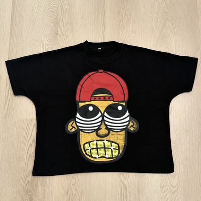T-shirt a taglio e cucito a misura T-shirt a taglio e cucito a taglio e cucito T-shirt oversized T-shirt 300 Gsm T-shirt tagliato maschile abbigliamento di strada stampato
