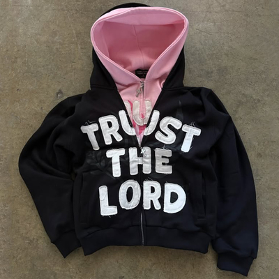 Abbigliamento di strada personalizzato Zipper a scatola di grandi dimensioni Peso pesante 100% cotone Terry Acid Wash Ricamo Distressed Zip Up Hoodie