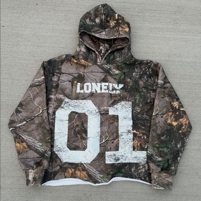 Unisex Over Print Camouflage Hoodie in cotone Terry su misura e design tagliato