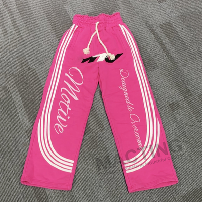 Abbigliamento da strada da uomo personalizzato 100% cotone Pantaloni da sudore Terry Francese Pantaloni da sudore acidi abbassati dal sole Pantaloni da sudore a strisce laterali